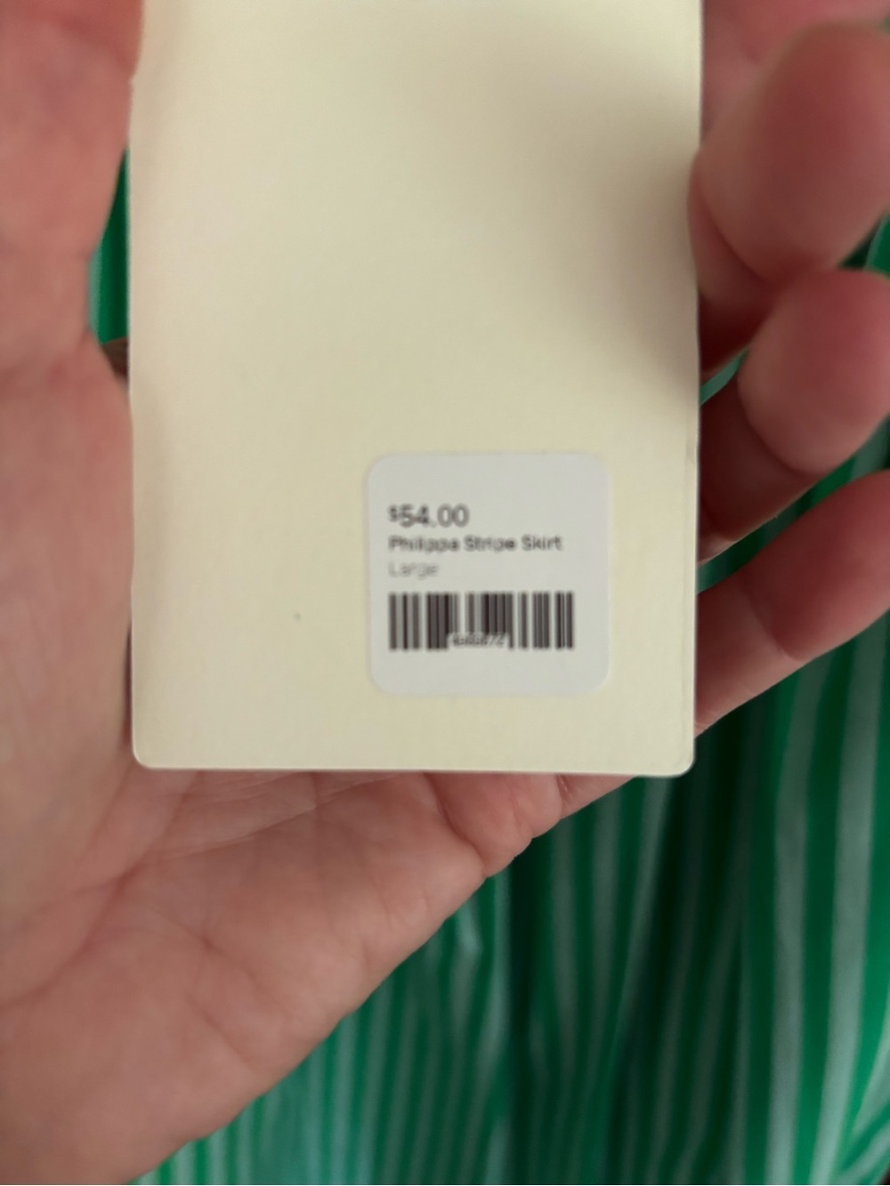 entro Green and White Striped women’s  Dress Set - Picture 6 of 6